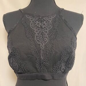 Women's L Victoria's‎ Secret Black Lace Bralette Bra